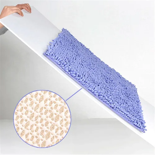 Miniatura 3 de Reyox Tapete de baño de felpilla gruesa, suave, duradero, absorbente de agua, de secado rápido, antideslizante, para cocina, baño, dormitorio, Café