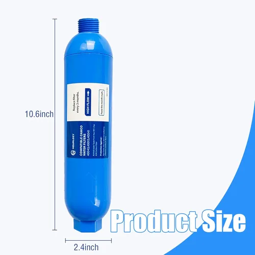 Miniatura 5 de Hourleey Paquete de 2 filtros de agua en línea para caravana, reduce el mal sabor, olores, óxido, fluoruro, cloro y sedimentos en agua potable
