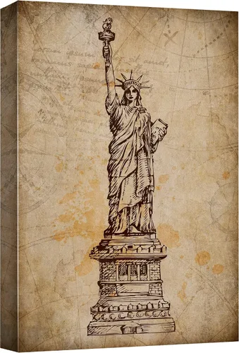 Miniatura 14 de wall26 Lienzo impreso para pared, diseño retro, vintage, bandera de Union Jack, arquitectura y mapas del Big Ben, arte digital, arte moderno