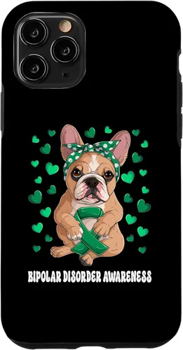 Miniatura 10 de Funda de concientización sobre el trastorno bipolar del guerrero superviviente de la cinta verde para iPhone 13 Pro