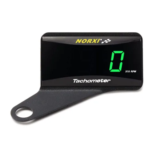 Miniatura 14 de Taquímetro Digital Universal Medidor RPM para Motocicleta y Auto, Impermeable, Electrónico (Azul)
