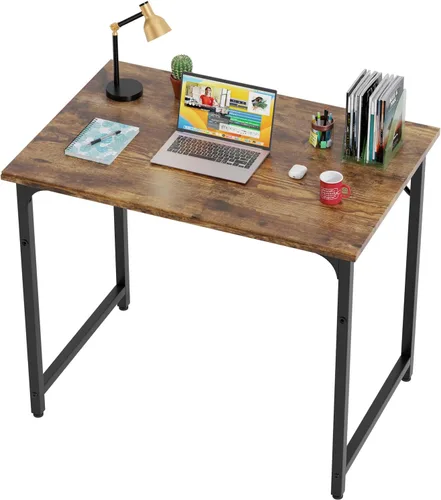 Miniatura 21 de BestOffice Escritorio para computadora, escritorio de oficina en casa, estilo moderno y simple para oficina en casa, estudio y escritura