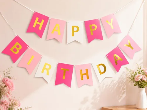 Miniatura 2 de Cartel de feliz cumpleaños azul menta, suministros para decoración de fiesta de cumpleaños de niños, decoración de guardería, 13 piezas