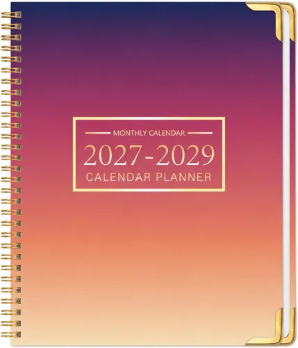 Miniatura 12 de Agenda mensual 2026-2028, calendario 2026-2028 de 36 meses, 8.5 x 11 pulgadas, enero 2026 a diciembre 2028, protectores de esquinas de metal