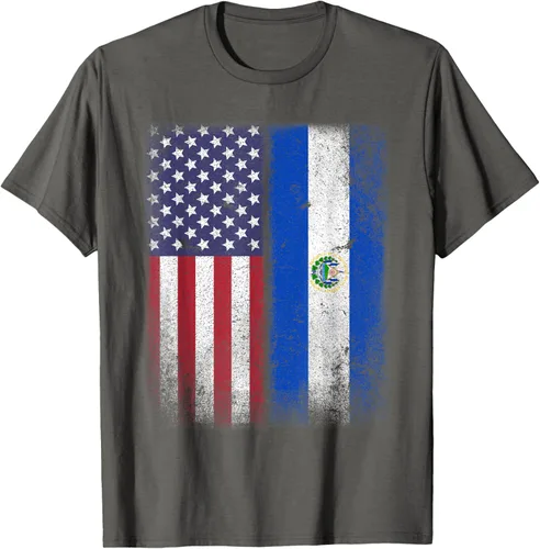 Miniatura 23 de Salvadoran American Flag El Salvador Salvadorean Salvadorian T-Shirt for Women Kids Men