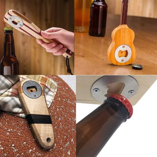 Miniatura 3 de Juego de 100 abridores de botellas de acero inoxidable redondo DIY abridor de botellas Kit de hardware suministro de piezas con tornillos