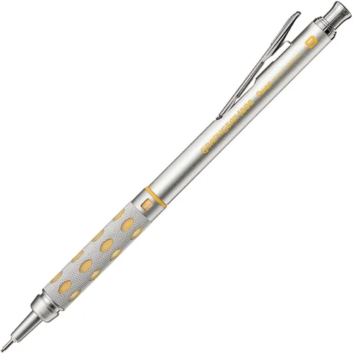 Miniatura 11 de Pentel GraphGear 1000 - Lápiz de dibujo automático (0.3mm), acentos negros, 1 unidad (PG1013G)