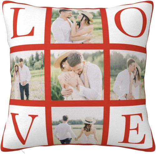 Miniatura 10 de Funda de almohada personalizada para regalos, funda de almohada personalizada con fotos, fundas de cojín para fotos, regalos personalizados