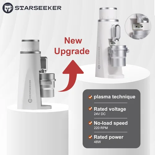 Miniatura 2 de STARSEEKER EDGE - Molinillo eléctrico de plasma para café de aluminio automático para prensa francesa, café por goteo y expreso, ajuste de finura