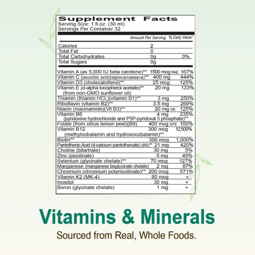 Miniatura 8 de Vital Earth Minerals Super Multi - Multivitaminas líquidas para mujeres, hombres y niños, vitaminas líquidas con ácido fúlvico para una mejor