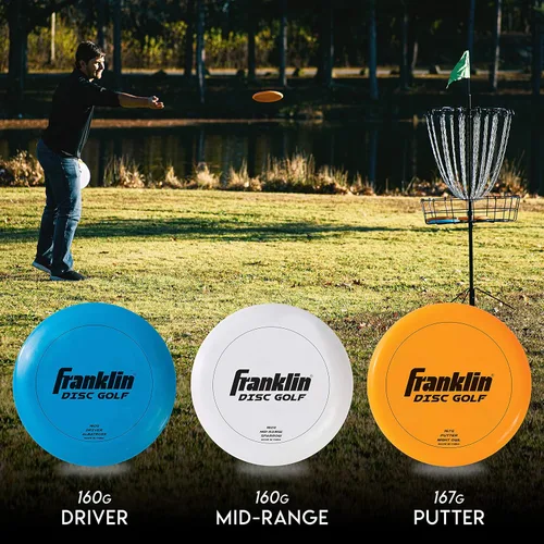 Miniatura 7 de Franklin Sports Juego de discos de golf de disco - Juego de inicio de equipo de golf de disco