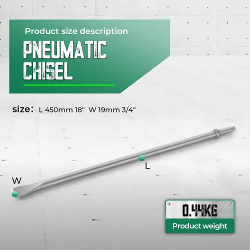Miniatura 3 de Monkey King Bar -Cincel neumático 3/4" ancho largo 18" - 0.401 pulgadas vástago martillos neumáticos Bits para martillo neumático