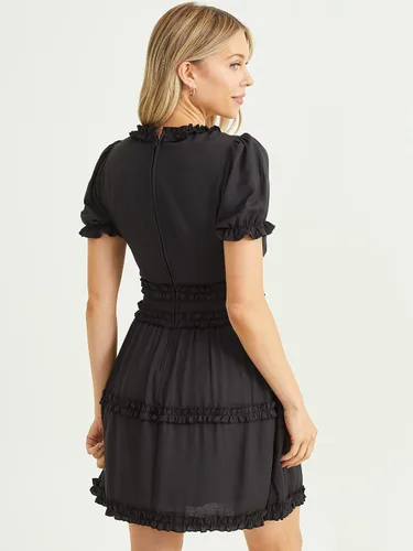 Miniatura 3 de ALTAR'D STATE Vestido de manga larga para mujer, con estampado floral, cuello cuadrado, casual, para verano y otoño