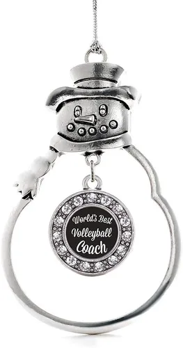 Miniatura 29 de Inspired Silver - Roller Queen - Adorno de Navidad plateado - Adorno circular para árbol de Navidad con circonita cúbica - Decoración colgante