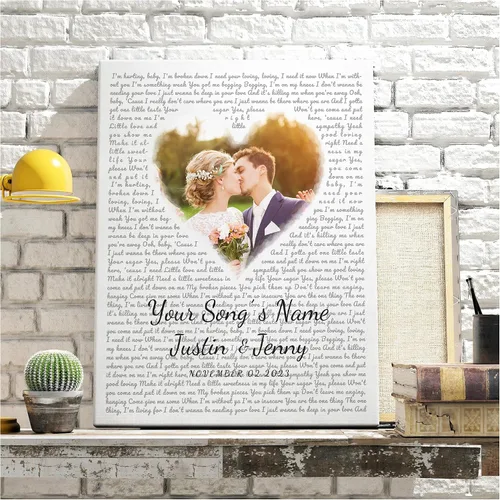 Miniatura 67 de CP CANVASPATH Nombre y fecha de pareja en la playa, impresiones en lienzo personalizadas, regalo de amor para aniversario, boda, cumpleaños y Arte