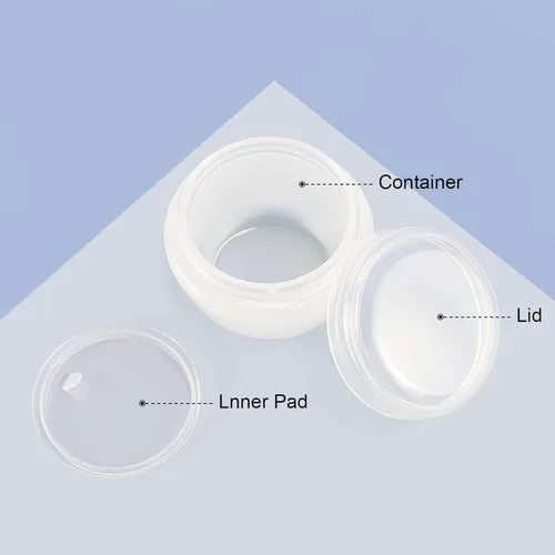 Miniatura 2 de LONGWAY - Recipiente de plástico transparente para loción de viaje, bote con tapa tamaño muestra, pequeños recipientes de plástico de viaje