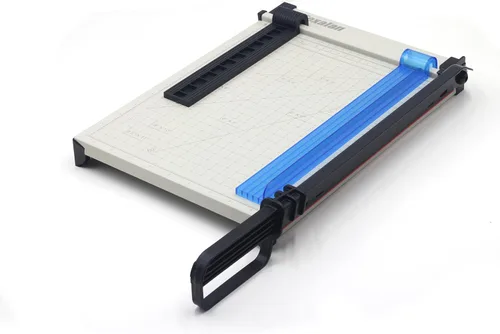 Miniatura 3 de Cortador de papel de 12 pulgadas, base de metal sólido, hoja afilada para recortar fotos, tarjetas, etiquetas, capacidad de 12 hojas, ideal
