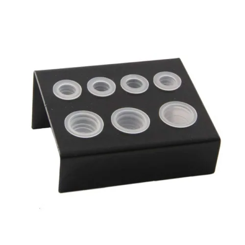 Soporte profesional para tazas de tinta de tatuaje, 2 unidades, 7 agujeros, para pigmentos de tatuaje, tapas de vasos, soporte para recipientes,