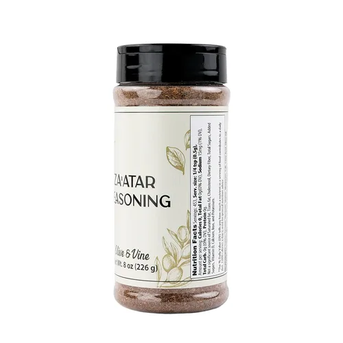 Miniatura 3 de Olive & Vine Za'atar condimento, mezcla sabrosa, para platos de Oriente Medio, rica tradición, sabor auténtico, para recetas globales (8 onzas)