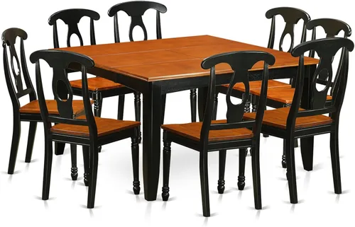 Miniatura 10 de East West Furniture PFKE5-BCH-LC - Juego de comedor de 5 piezas para 4 personas, incluye una mesa de comedor cuadrada con hoja de mariposa y 4