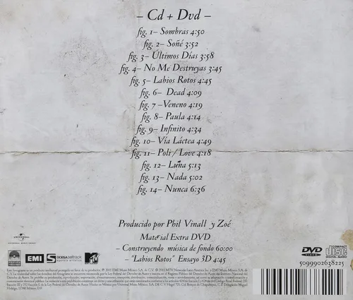 Miniatura 2 de ZOE Musica De Fondo Unplugged CD + DVD