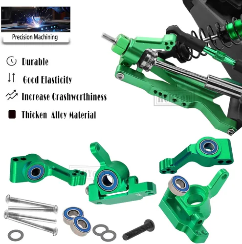 Miniatura 3 de Pieza de actualizaciones para 1/10 Slash 2WD/Slash 2WD VXL, aleación Big Bore RC amortiguador de choques, brazo de suspensión delantero trasero