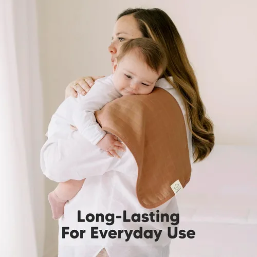 Miniatura 6 de KeaBabies Paños Eructadores de Muselina de Algodón para Bebé Niño, Niña - Paquete de 5 Paños Suaves y Absorbentes para Eructar para Bebés, Toallas