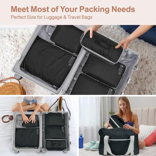 Miniatura 8 de Cambond Travel Underwear Organizer Bag - 4-in-1 Double Layer Lightweight Bra Organizer, Portable Expandable Compression Packing Cubes Travel Packing