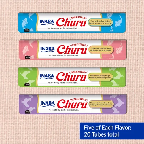 Miniatura 6 de INABA Churu - Bocadillos para gatos, puré cremoso para gatos, sin cereales, que se puede lamer y exprimir, suplemento con vitamina E y taurina, 0.5