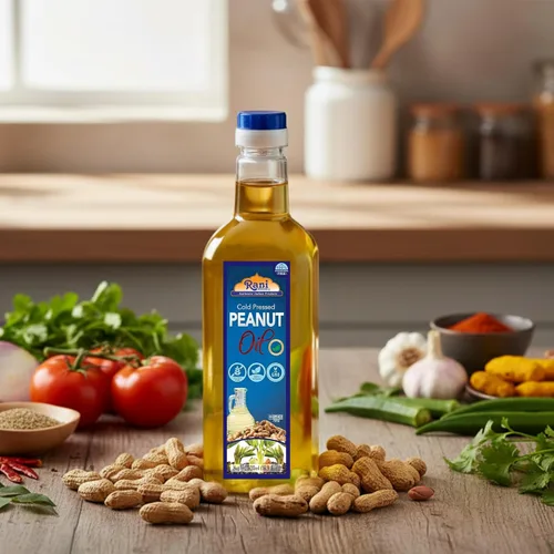 Miniatura 3 de Rani Aceite de maní 16.9 onzas (16.9 fl oz) prensado en frío 100% natural Sin OMG Kosher Vegano Sin gluten