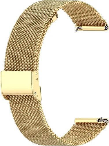 Miniatura 7 de RuenTech Correas de malla metálica compatibles con Yamay SW022 Smart Watch, correas de repuesto de acero inoxidable de liberación rápida para reloj