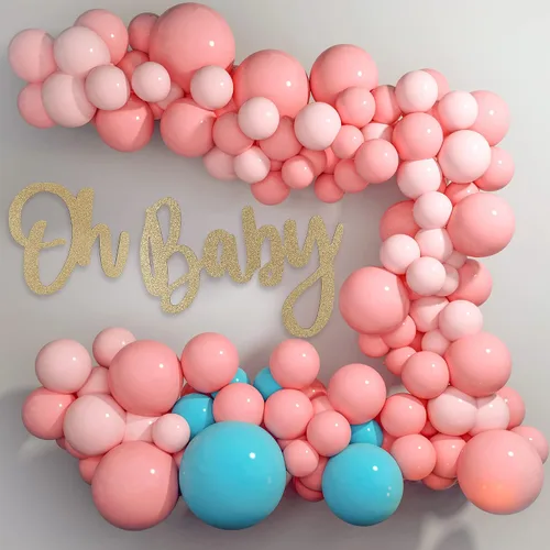 Miniatura 2 de Letrero de OH BABY (madera/dorado) para fiesta de baby shower, decoración de revelación de género para niño y niña, anuncios de bebé, fiesta