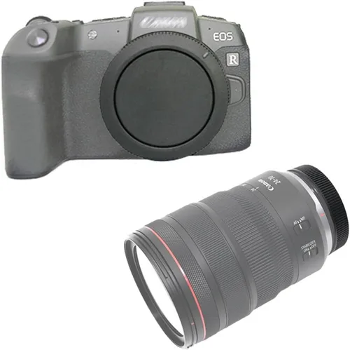 Miniatura 5 de ULBTER Tapa de cuerpo y tapa trasera de lente para Canon EOS R100 R50 R50V R6 Mark III/II/I EOS R5 II/I EOS R EOS RP EOS R3 EOS R7 R8 EOS R10 Más