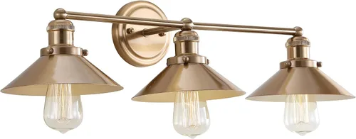 Miniatura 11 de JONATHAN Y JYL7427B JYL7427B del 17 de julio, lámpara de pared de sombra metálica de 44.5 cm con 2 luces, estilo granja contemporáneo transicional