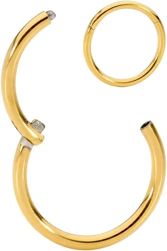 Miniatura 16 de 365 Sleepers - Piercing para el cuerpo de acero quirúrgico 316L, 20G, 18G, 16G, 14G, 12G, 10G, 8G, 6G, con sección abisagrado, se vende por unidad