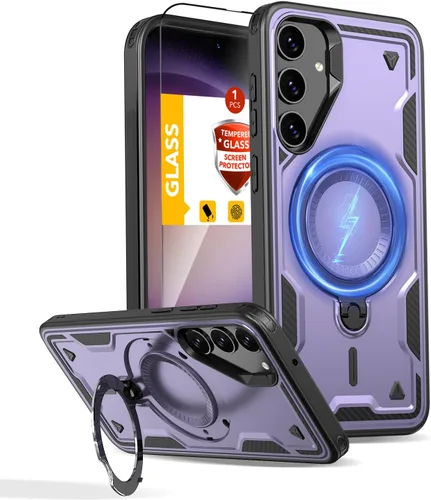 Miniatura 137 de Funda magnética para Google Pixel 9A compatible con cargador inalámbrico MagSafe, para Pixel 9A, funda de teléfono integrada de 360 °, con 2