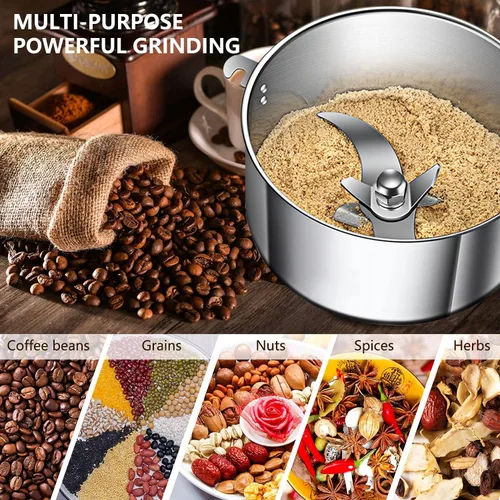 Miniatura 2 de Molinillo de Granos 750g Molinillo Eléctrico de Alta Velocidad de Acero Inoxidable Molinillo de Cereales Harina de Maíz Pulverizador de Polvo