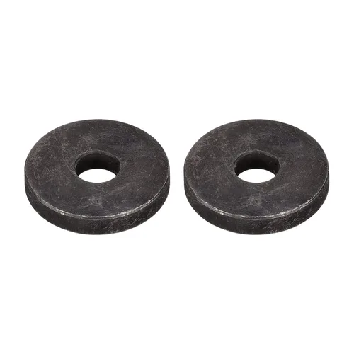 Miniatura 45 de Uxcell Arandela plana de acero al carbono para pernos M8, 10 piezas M8 x 16 x 1.5mm, aleación de acero negro oxidado de grado 8.8, sujetadores