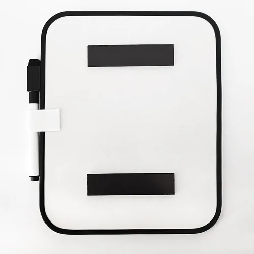 Miniatura 7 de Pizarra Magnética de Borrado en Seco para Casillero Escolar, 6" x 8" Marcador y 2 Imanes - Pizarra Blanca Pequeña para Aula, Hogar, Oficina, Viajes