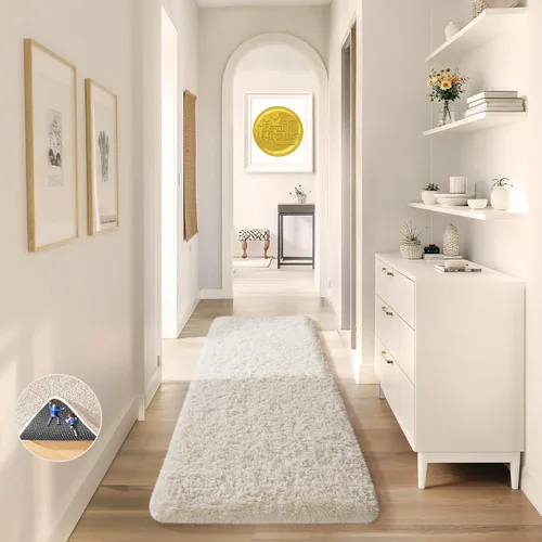 Miniatura 176 de Ophanie Alfombra Verde de Césped, Alfombras de Área para Dormitorio, Alfombra Shag Esponjosa de 4x6 pies, Suave Peluda Afelpada Linda para Niños 7