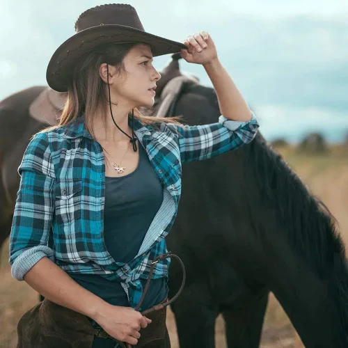Miniatura 4 de MONOOC Regalos de Pascua para niños y niñas, regalos de caballo para niñas, collar de caballo de acero inoxidable para niñas, joyería para niños