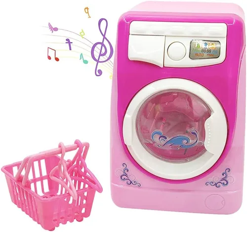 Miniatura 10 de Mini simulación casa de muñecas muebles cocina juguetes niños juegos casa juguete lavadora
