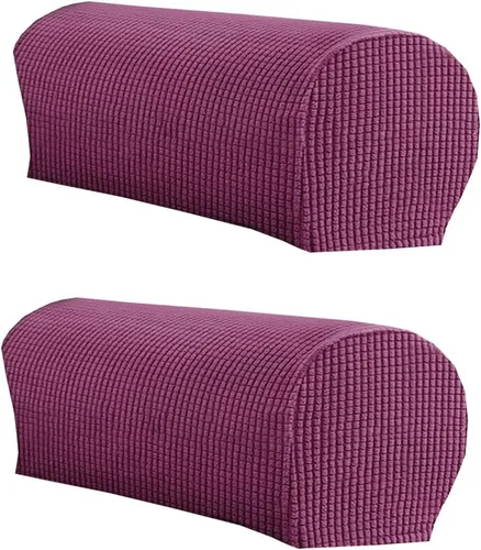 Miniatura 12 de LINGXIYA Funda de Reposabrazos de Terciopelo Suave y Elástico, Fundas para Reposabrazos de Sillas/Sofas, Fundas para Brazos de Sofá, Protector