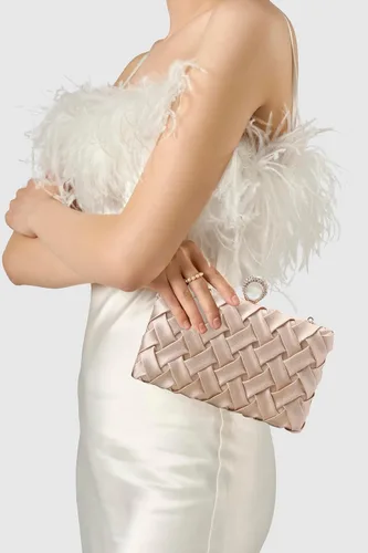 Miniatura 6 de BABEYOND Monederos de mano para mujer, bolso de noche con borla colgante para novia, fiesta, graduación, boda