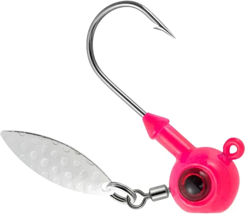 Dr.Fish Paquete de 10 plantillas de pesca de cangrejo de pie de pie, cabezas redondas, señuelo de pesca pintado, hoja giratoria, lubina, trucha,