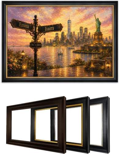 Miniatura 163 de IPIC - Personalized Framed Canvas with Custom Street Sign in Boston Personalized Street Signs with Names, Custom Canvas Print, Boston Sunset