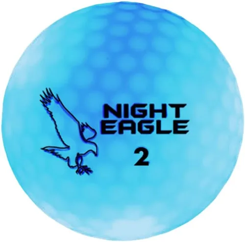 Night Eagle CV - Pelotas de golf LED que brillan en la oscuridad, pelota individual, brillante, activada con luz, sin temporizador, se apaga y