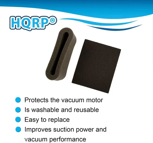 Miniatura 2 de HQRP Juego de 2 filtros compatibles con aspiradoras verticales Bissell Lift-Off Revolution Pet 3760, 37602, 37603, 37604, 37605, 3760H, 3750, 4220