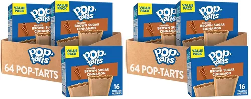 Miniatura 11 de Pop-Tarts Pasteles tostadores, alimentos para el desayuno, aperitivos para niños, arándanos esmerilados (64 tartas) (paquete de 5)