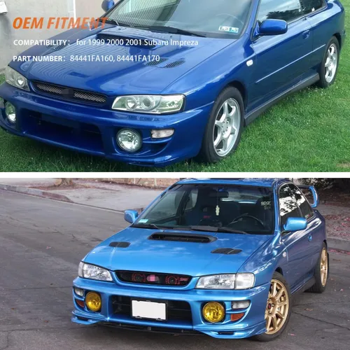 Miniatura 7 de ADIIL Lente transparente LED parachoques delantero señal lateral carcasa de luz para 1999-2001 Subaru Impreza marcador lateral esquina